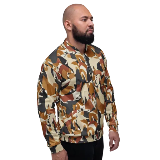Rustic Paws on a Bomber Jacket