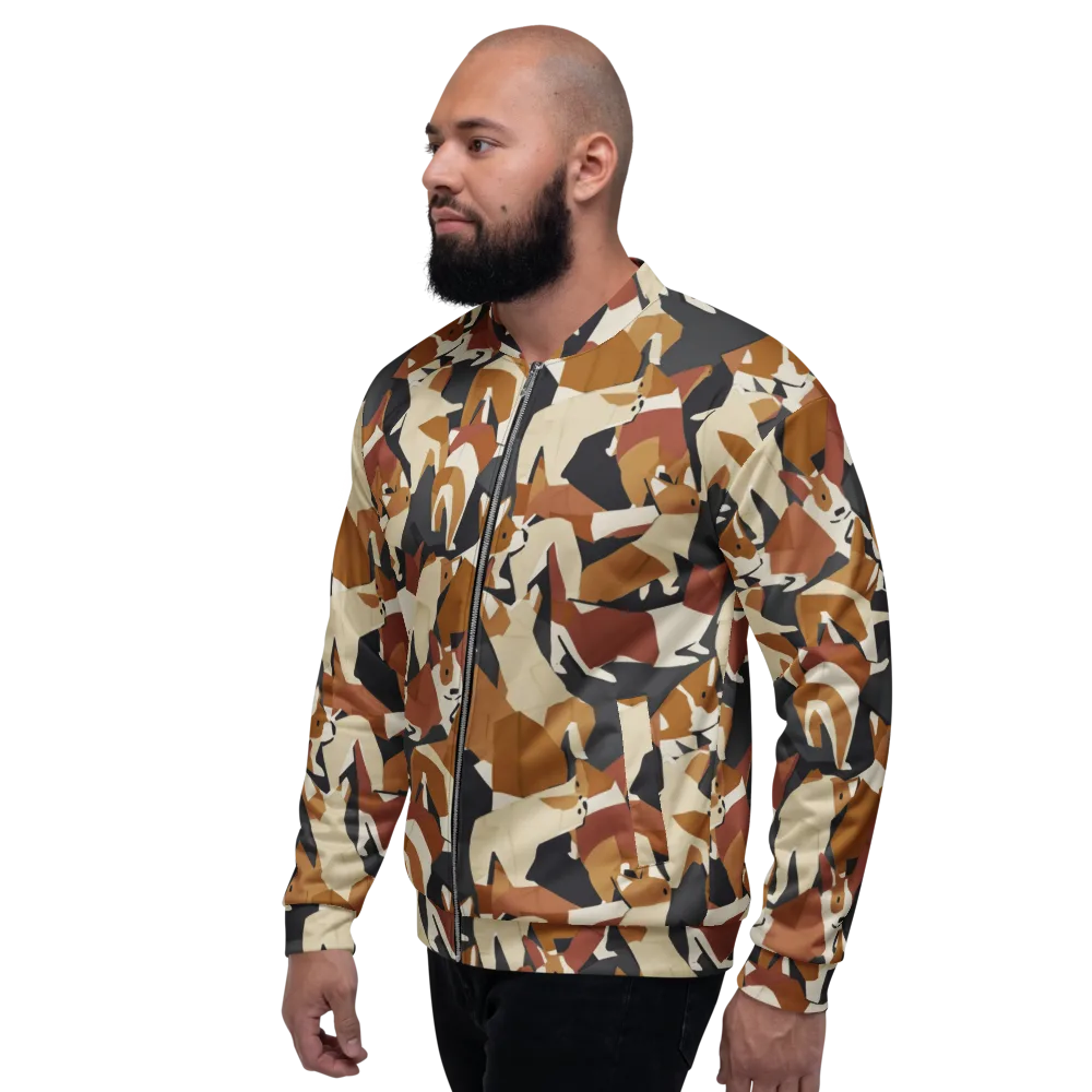 Rustic Paws on Bomber Jacket — Left
