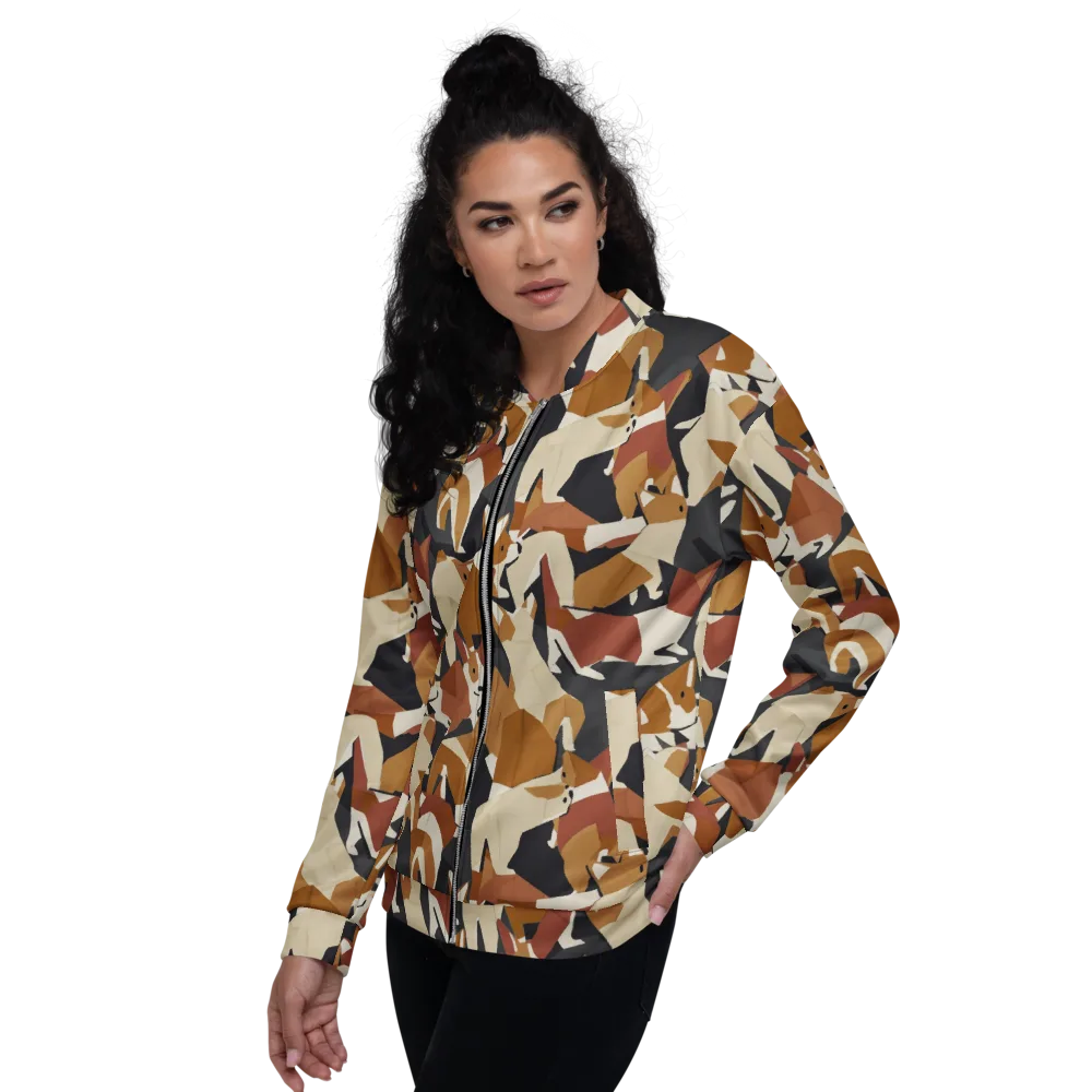 Rustic Paws on Bomber Jacket — Left
