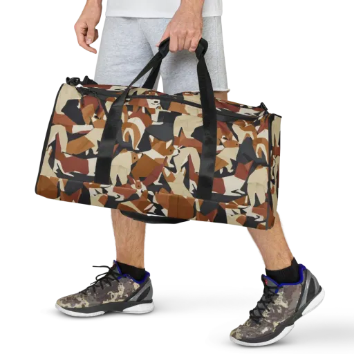 Rustic Paws on a Duffle Bag
