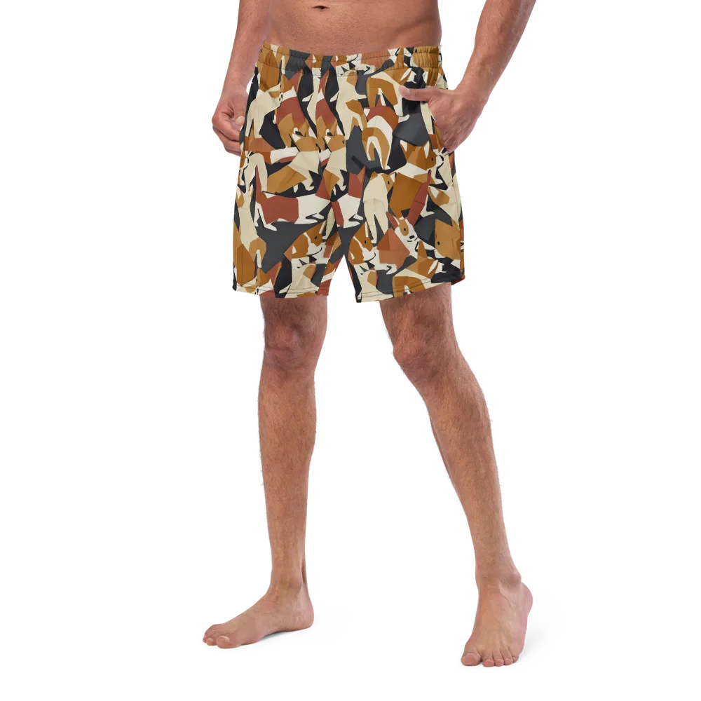 Rustic Paws on Swim Trunks — Left Front
