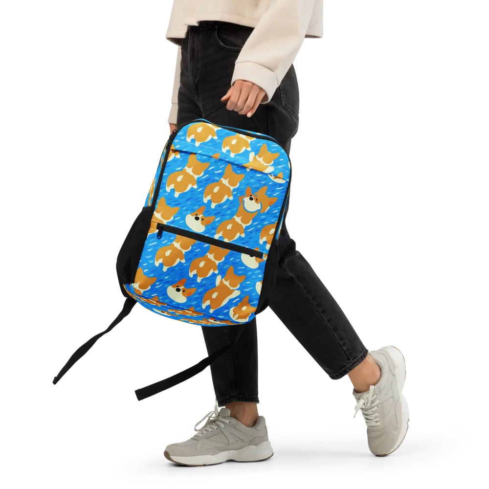Blue Zoomies on Utility Backpack — Front