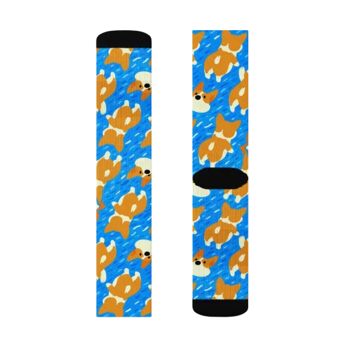 Blue Zoomies on a Socks