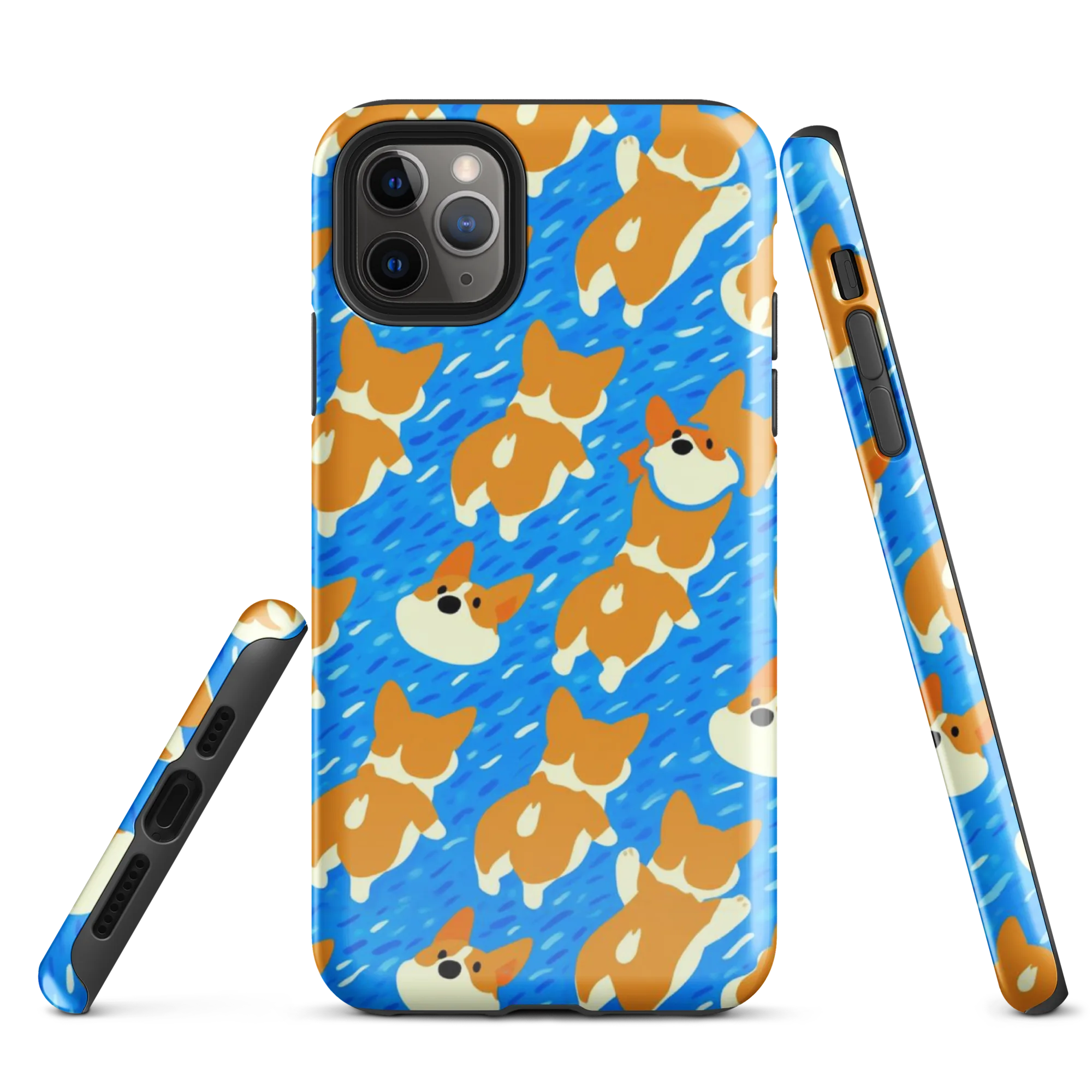 Blue Zoomies on Tough Case for iPhone® — Front