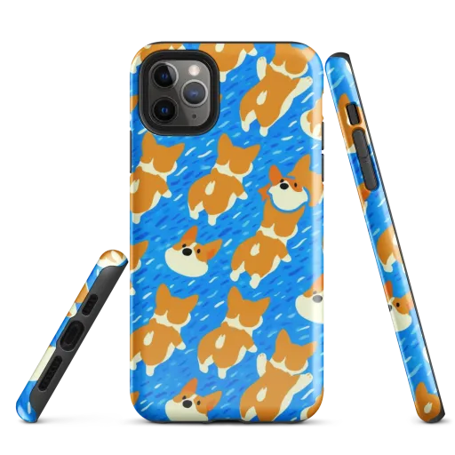 Blue Zoomies on a Tough Case for iPhone®