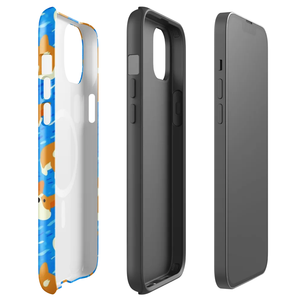 Blue Zoomies on MagSafe Tough Case for iPhone® — Front