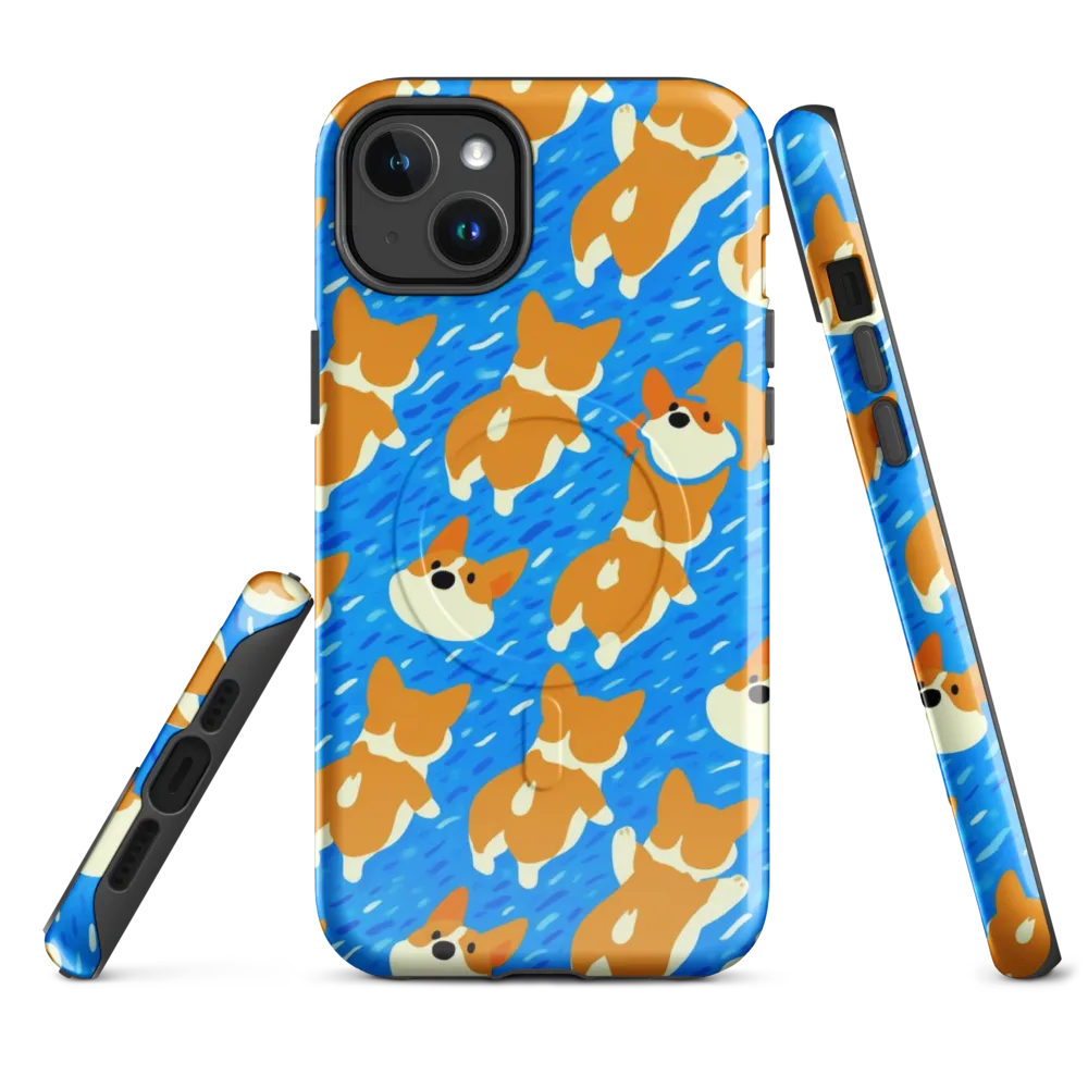 Blue Zoomies on MagSafe Tough Case for iPhone® — Front