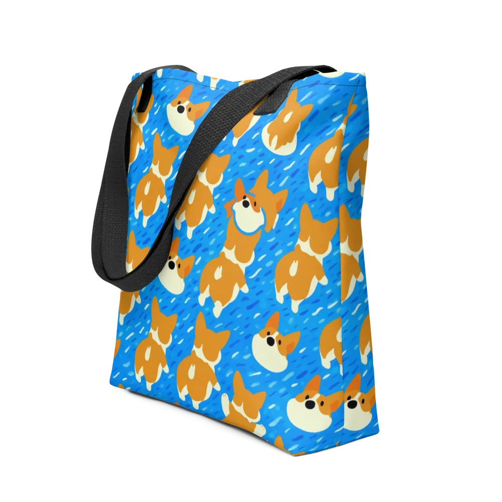 Blue Zoomies on Tote Bag — Front