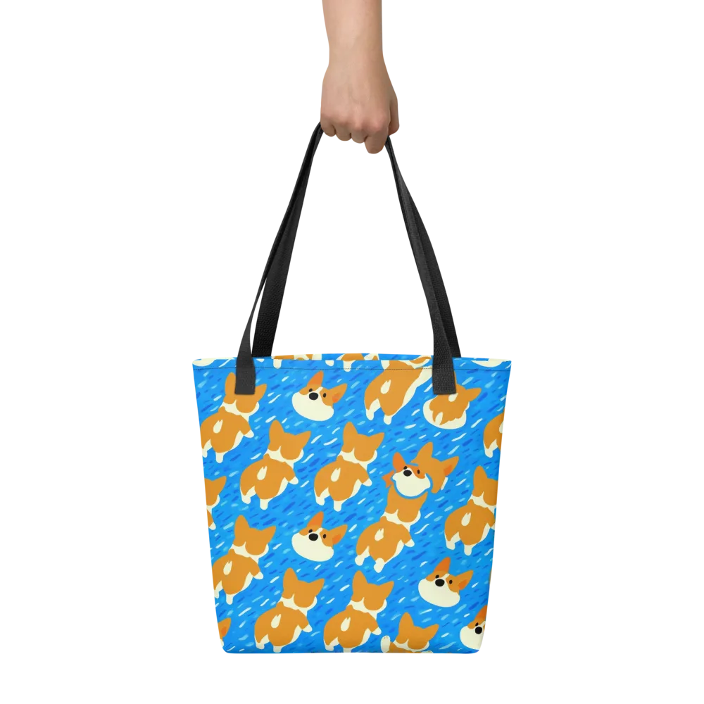 Blue Zoomies on Tote Bag — Front