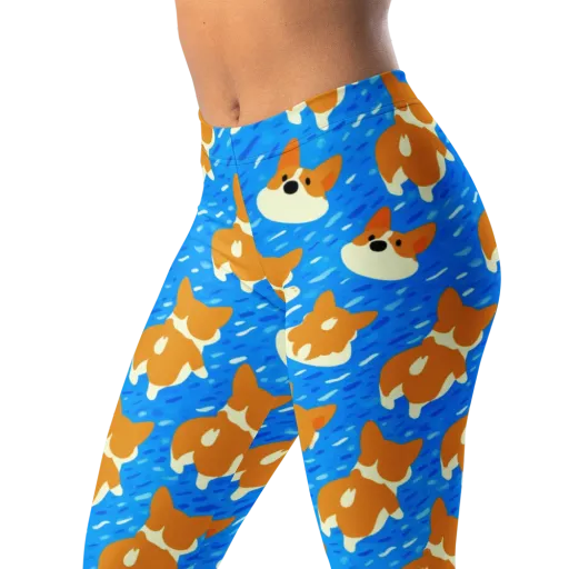 Blue Zoomies on a Leggings