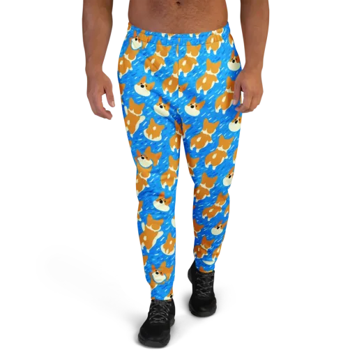 Blue Zoomies on a Men's Joggers