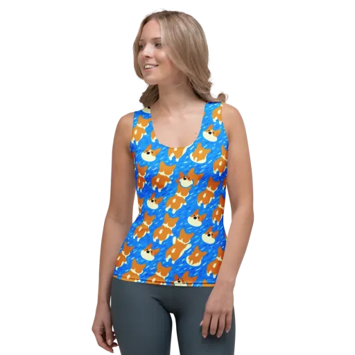 Blue Zoomies on a Women's Tank Top