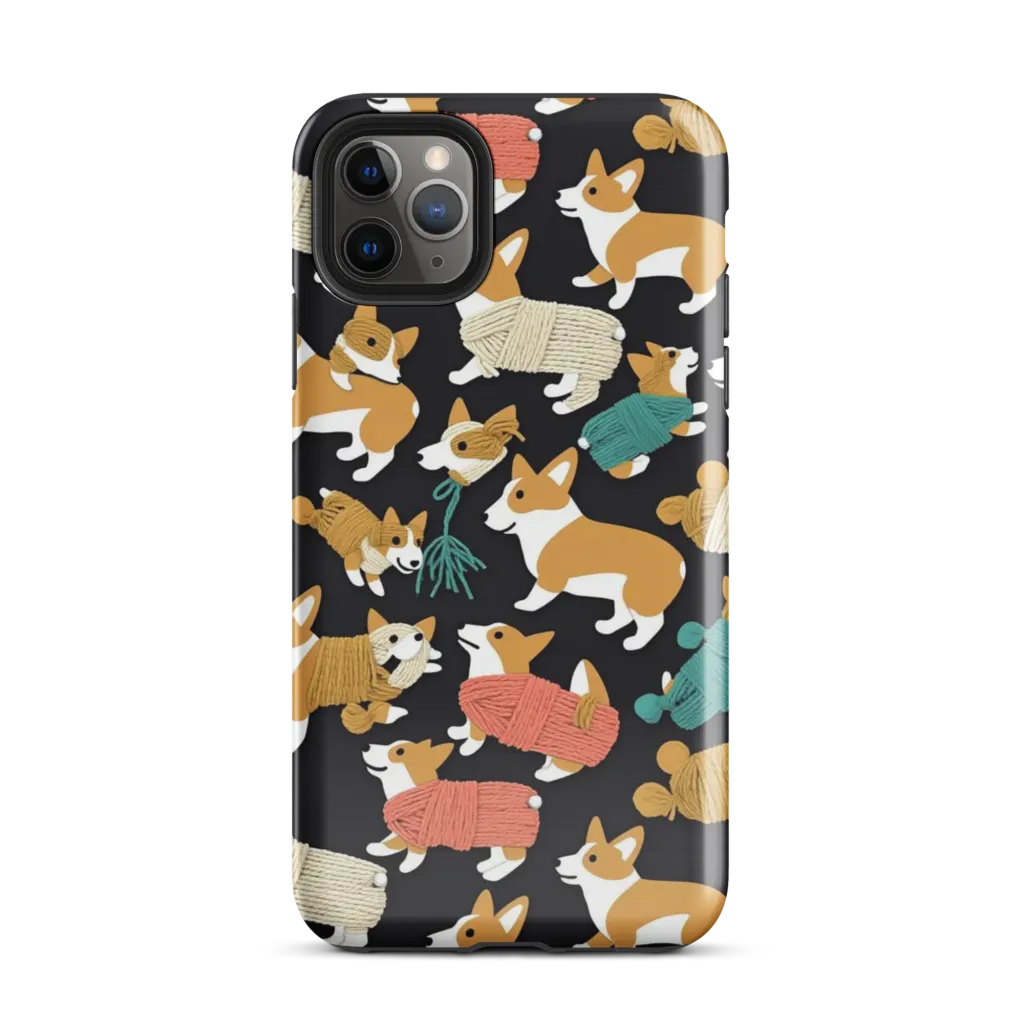 Corgi Cozy on Tough Case for iPhone® — Front