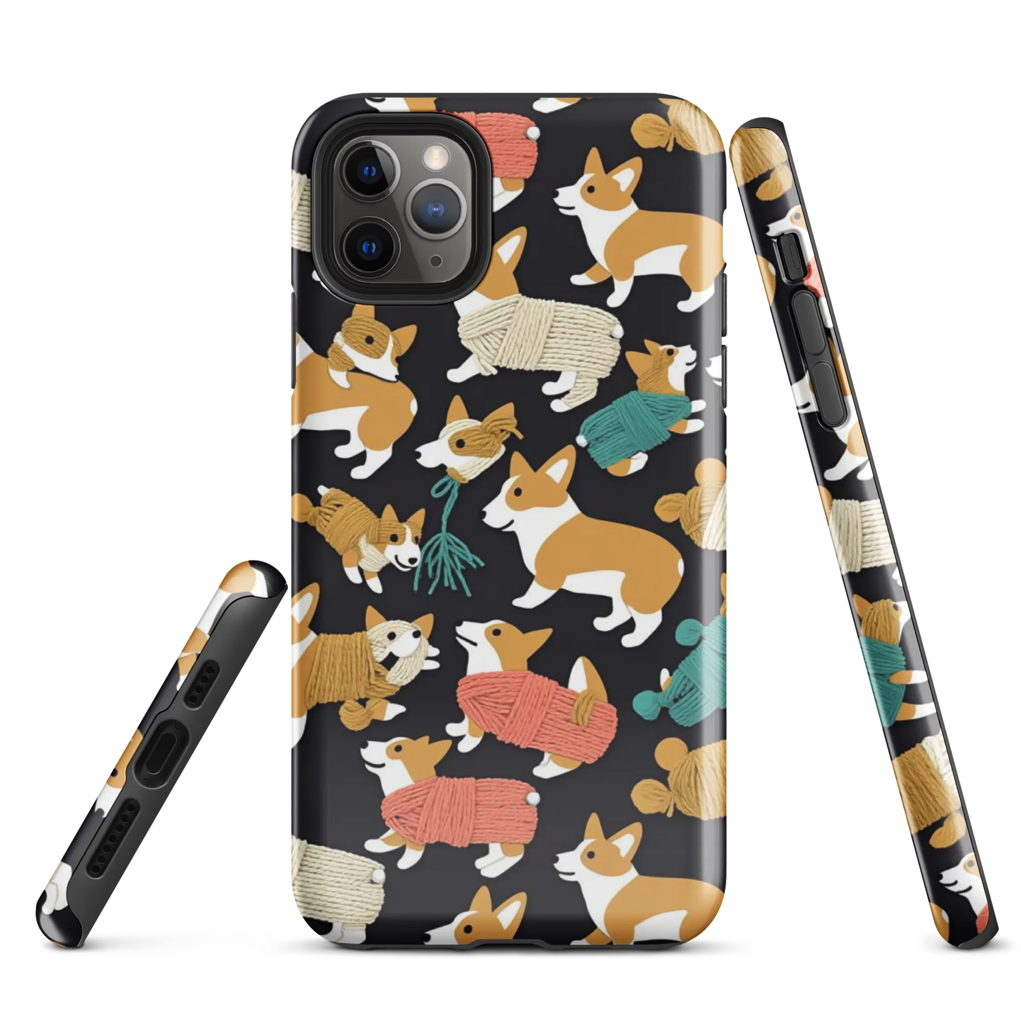 Corgi Cozy on Tough Case for iPhone® — Front