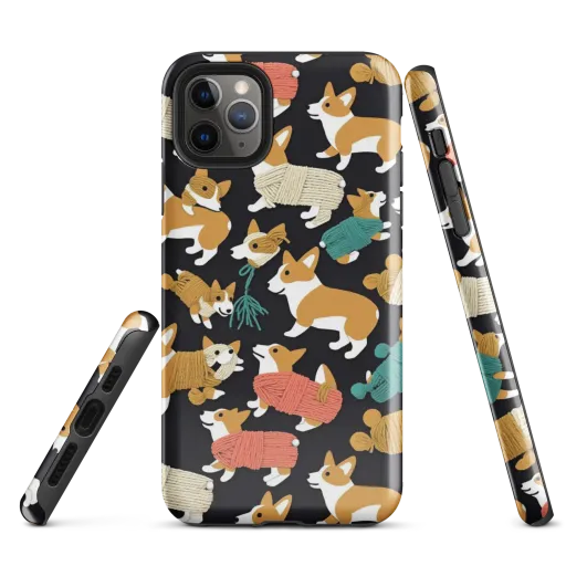 Corgi Cozy on a Tough Case for iPhone®