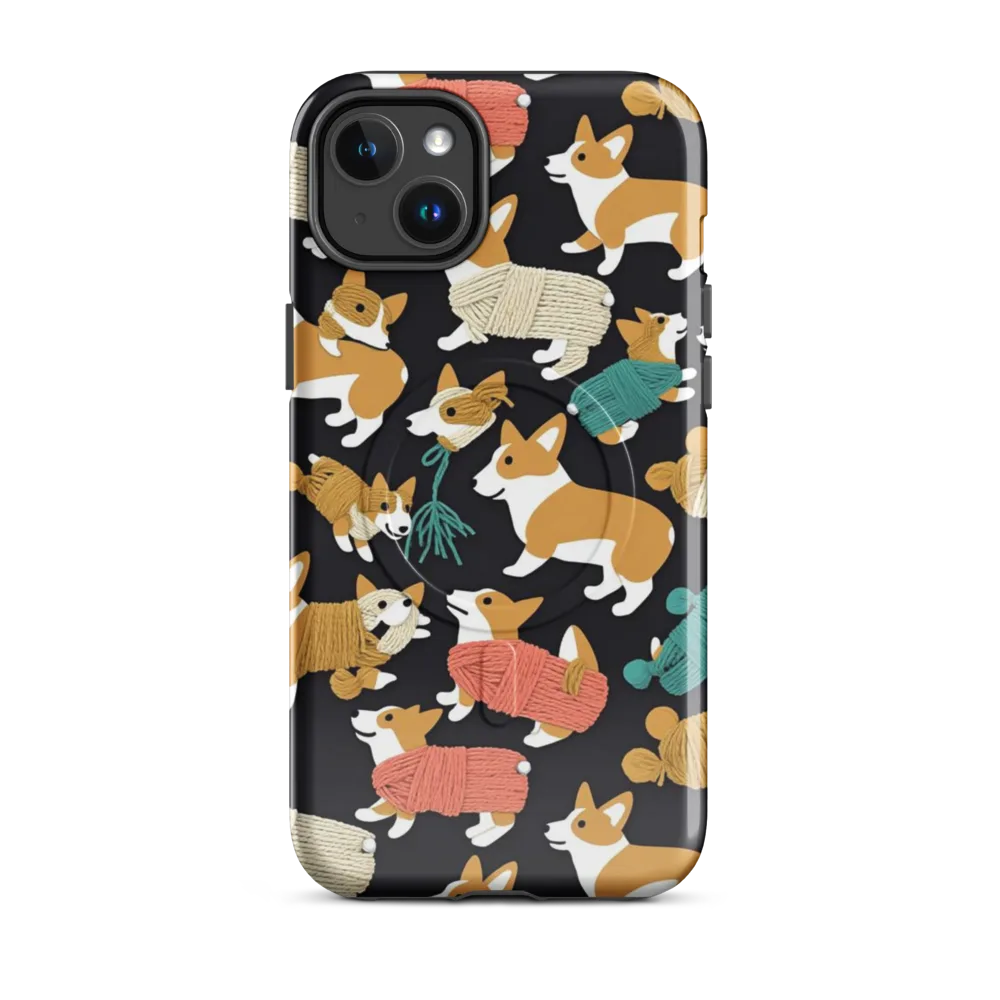 Corgi Cozy on MagSafe Tough Case for iPhone® — Front