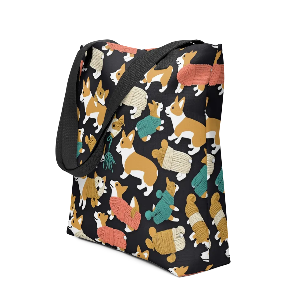 Corgi Cozy on Tote Bag — Front