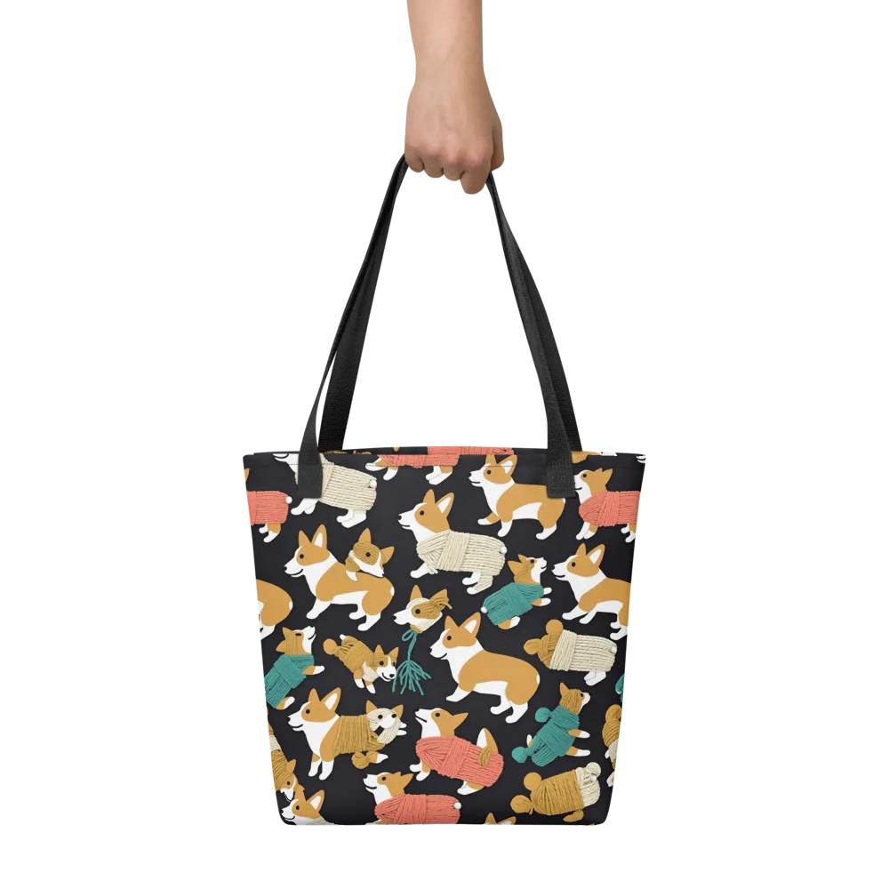 Corgi Cozy on Tote Bag — Front