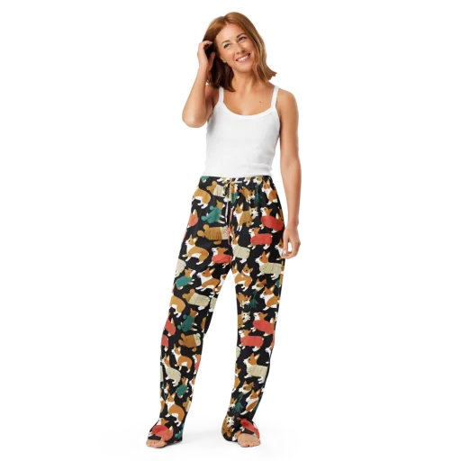 Corgi Cozy on a Women's Pajama Pants