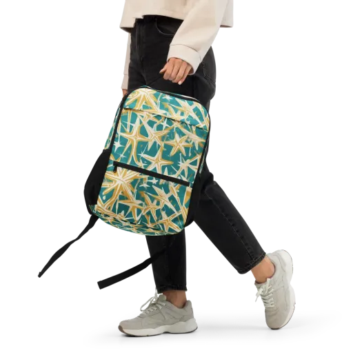 Teal Starburst on a Utility Backpack
