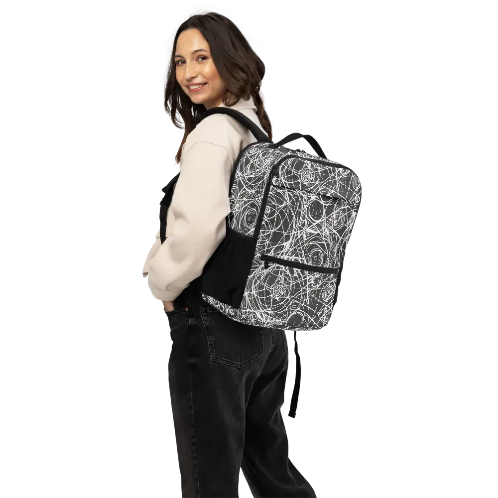 Ink Orbit on Utility Backpack — Back