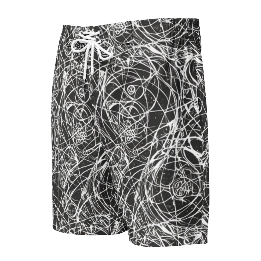 Ink Orbit on Men's Board Shorts — Front
