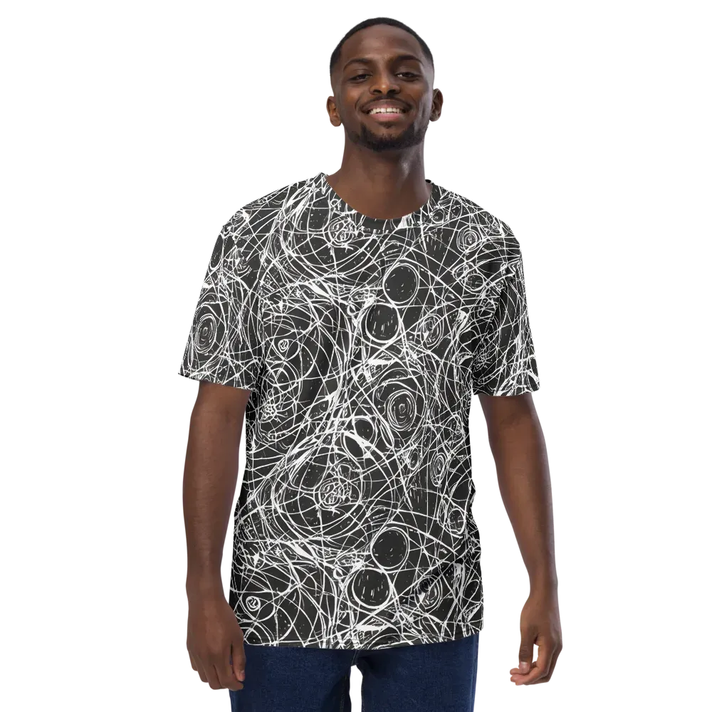 Ink Orbit on Men's Crew Neck T-Shirt — Front