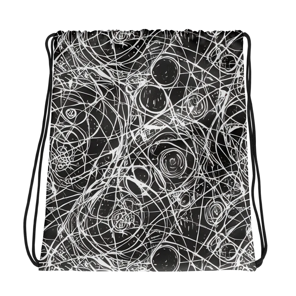Ink Orbit on Drawstring Bag — Photo