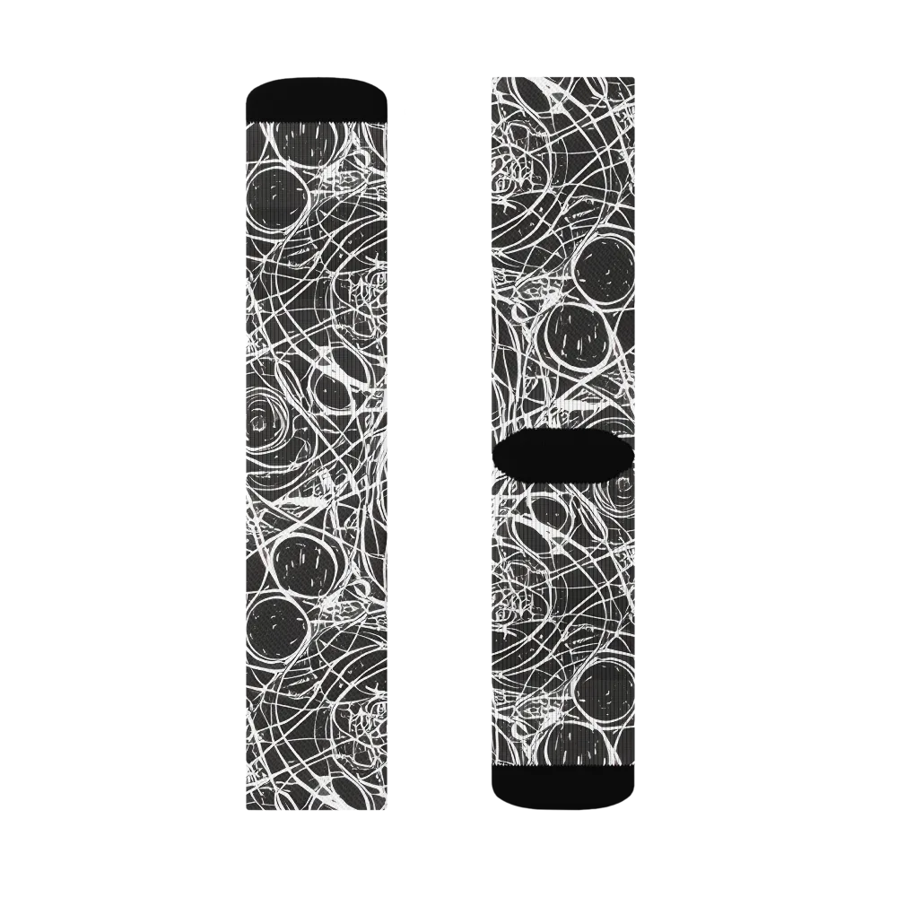 Ink Orbit on Socks — Right Sock