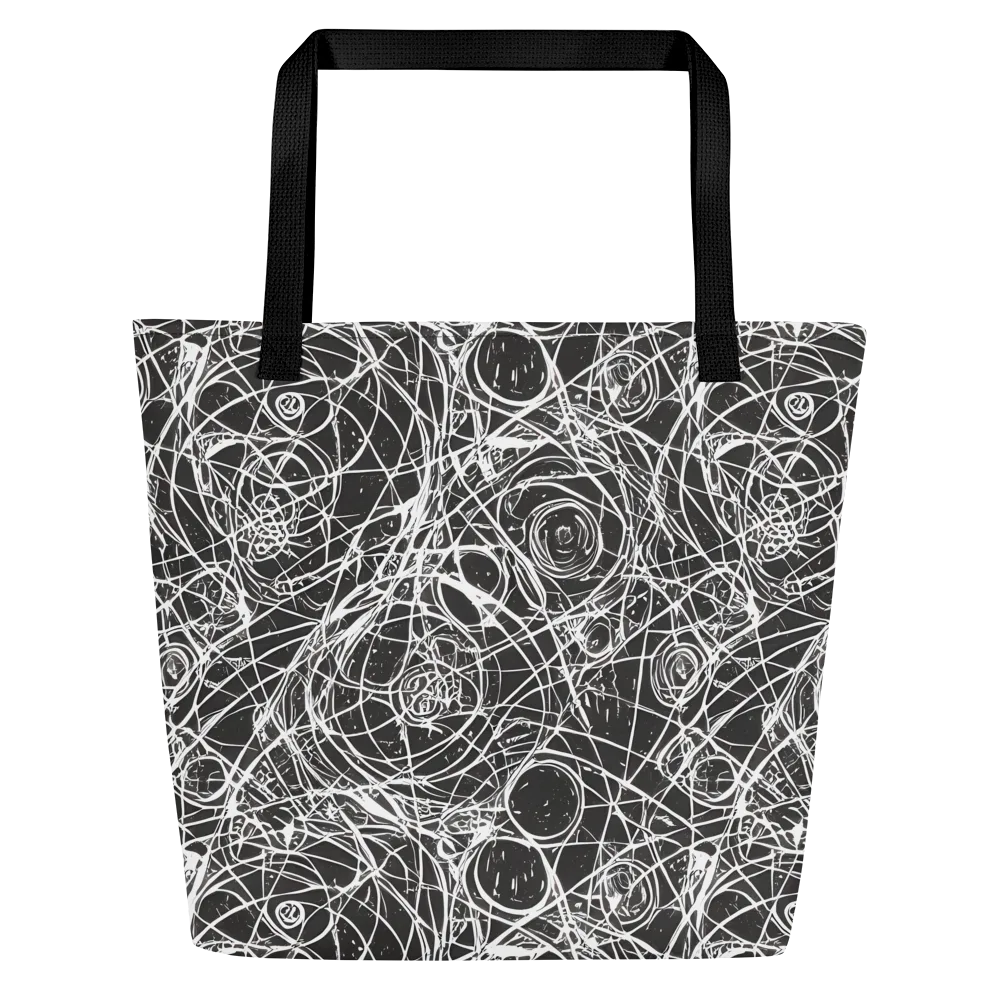 Ink Orbit on Large Tote Bag W/ Pocket — Front