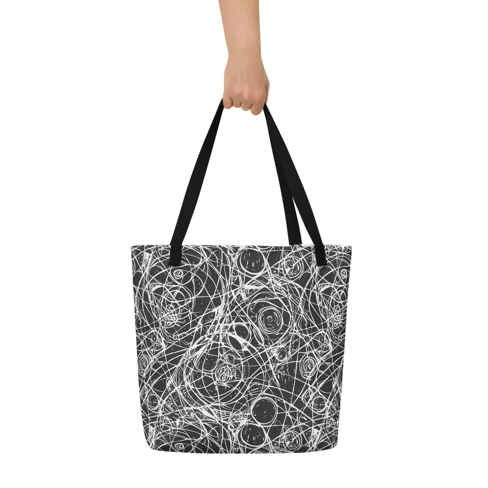 Ink Orbit on Large Tote Bag W/ Pocket — Front