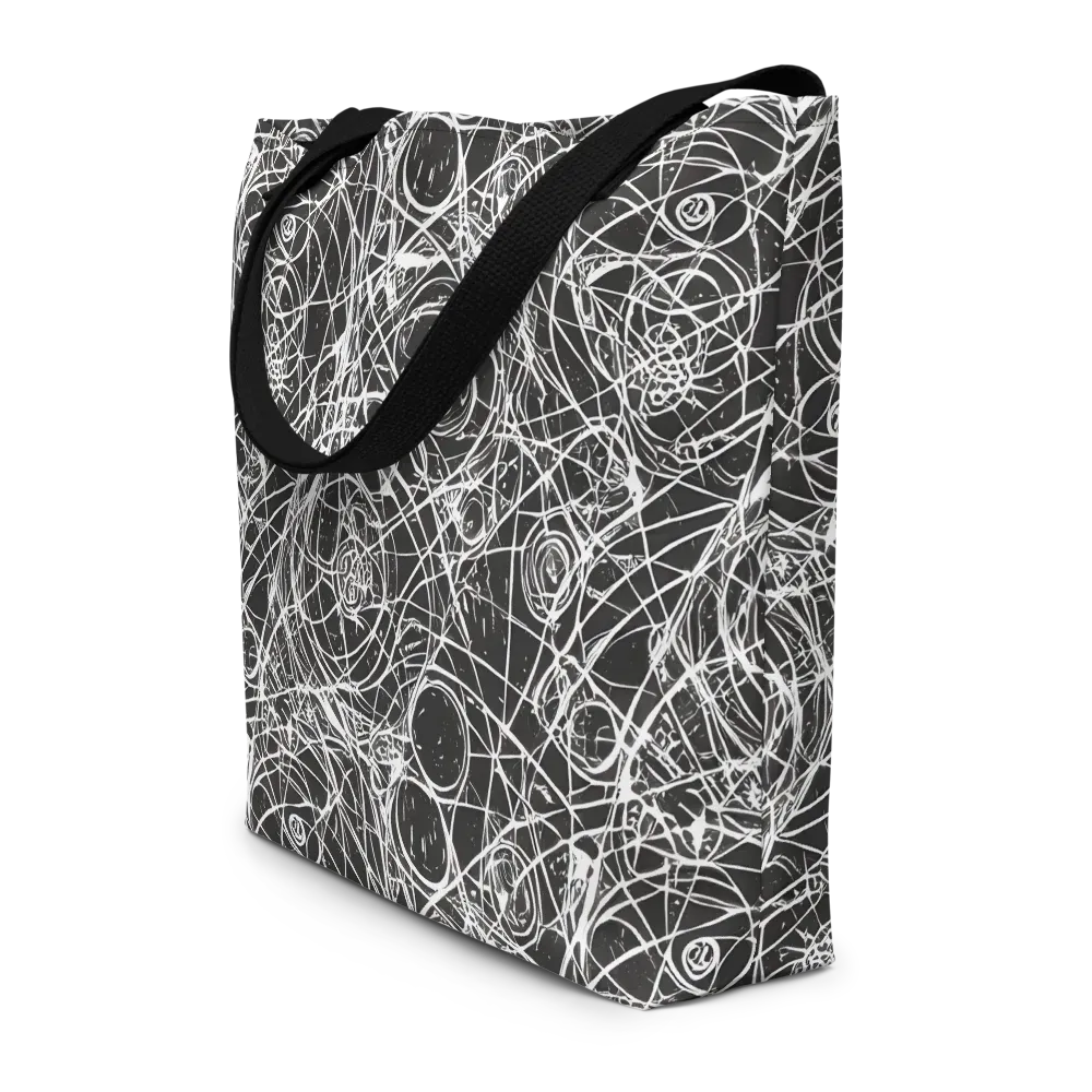 Ink Orbit on Large Tote Bag W/ Pocket — Front