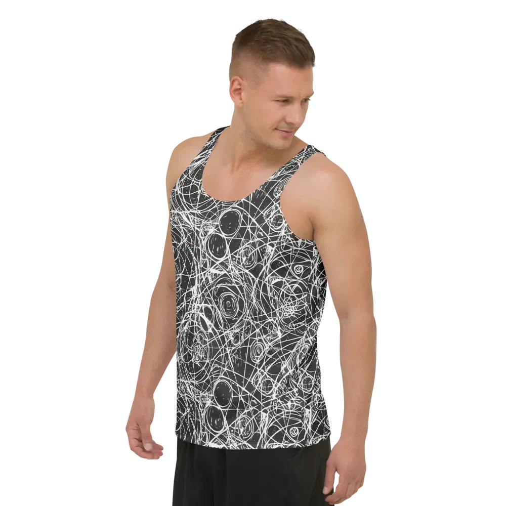 Ink Orbit on Men's Tank Top — Left Front
