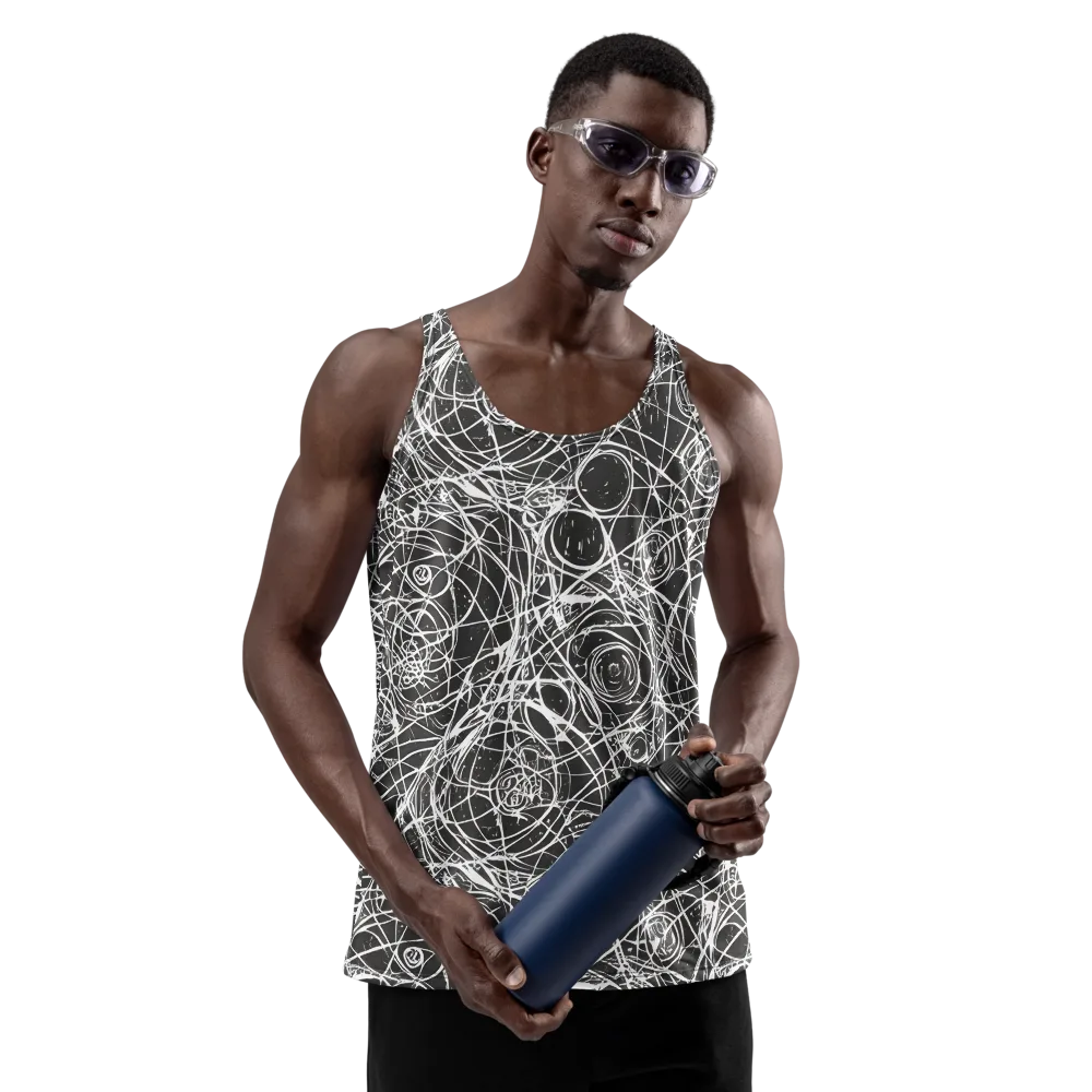 Ink Orbit on Men's Tank Top — Front