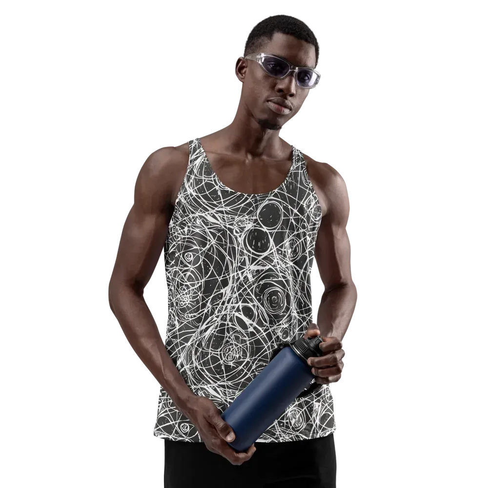 Ink Orbit on Men's Tank Top — Front