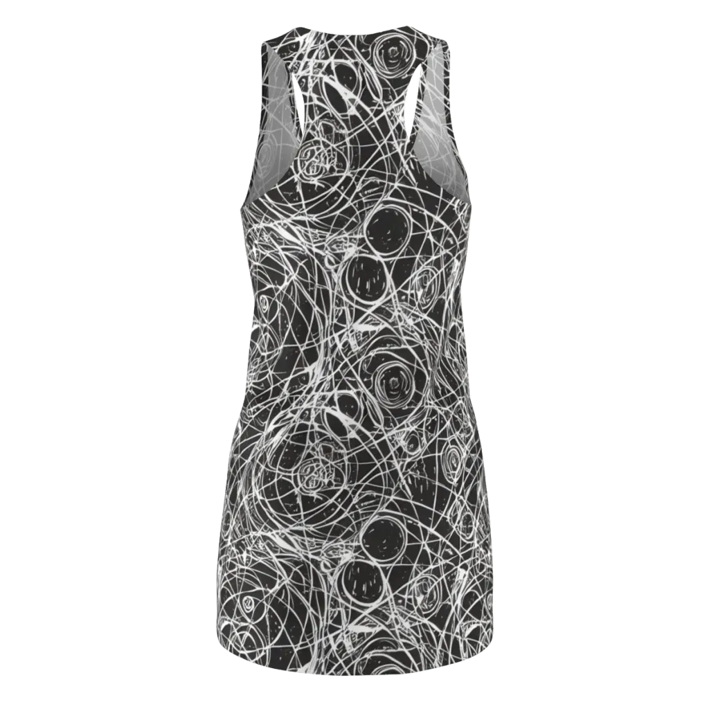 Ink Orbit on Racerback Dress — Back