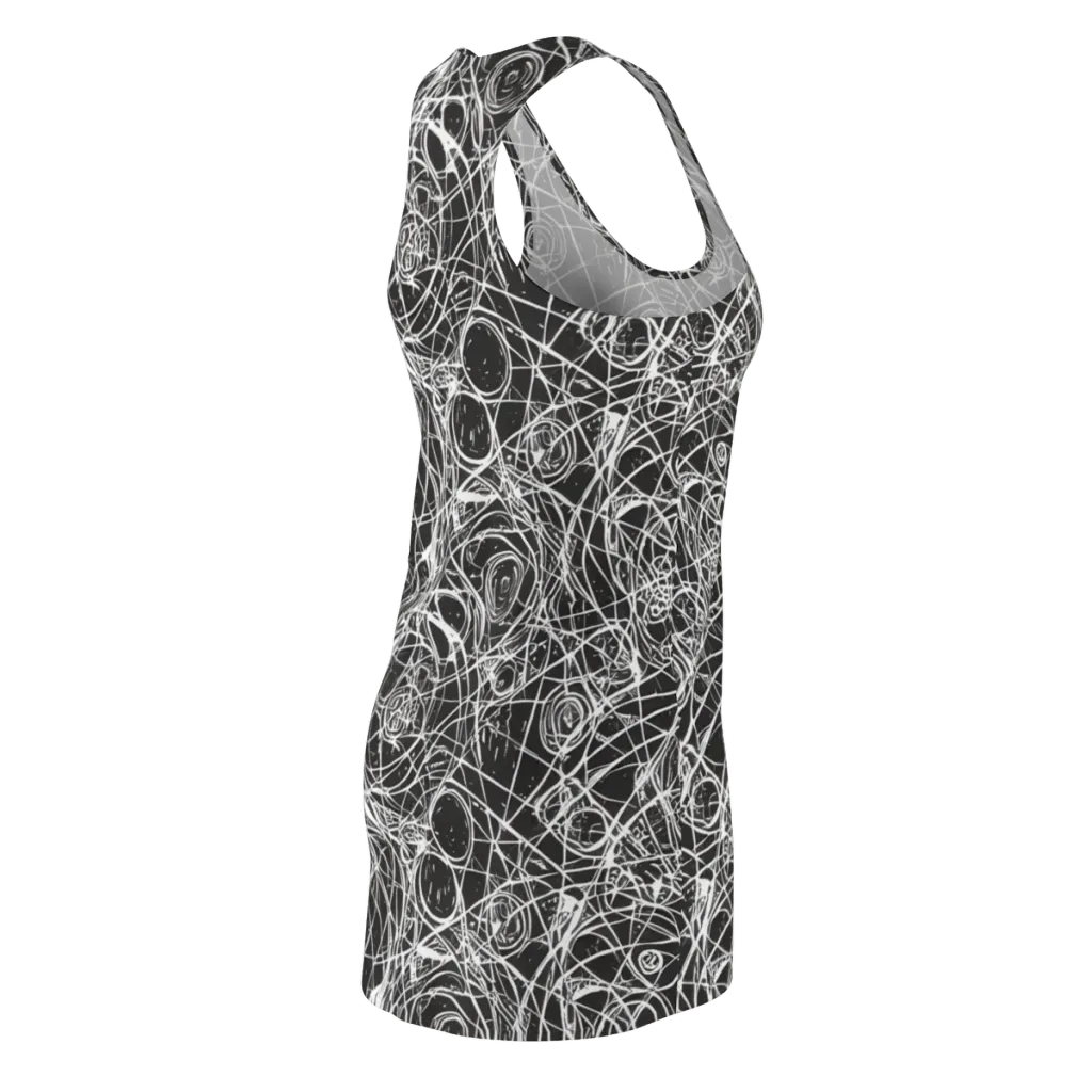 Ink Orbit on Racerback Dress — Back Side