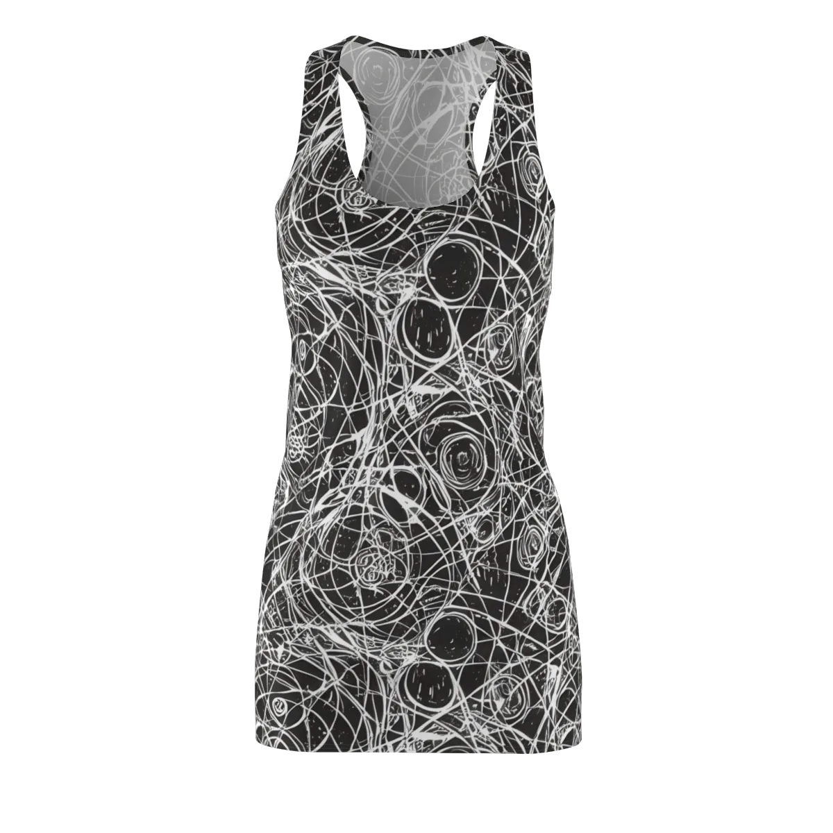 Ink Orbit on Racerback Dress — Front