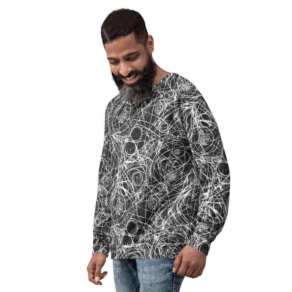 Ink Orbit on Sweatshirt — Left Front