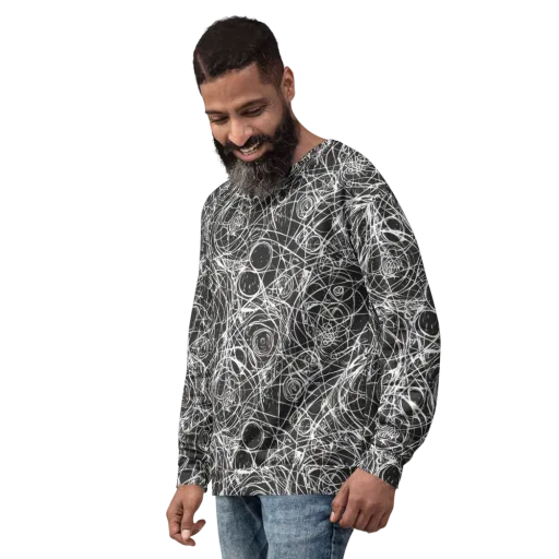 Ink Orbit on a Sweatshirt