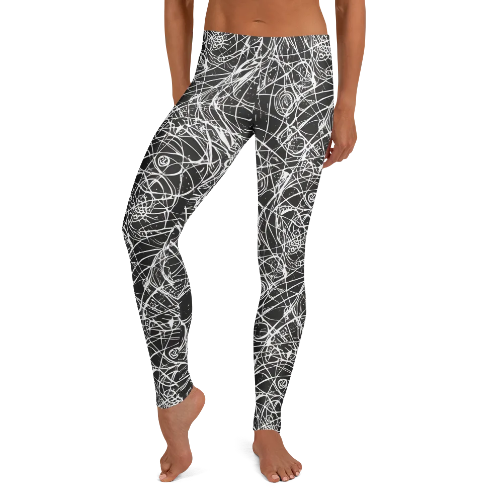 Ink Orbit on Leggings — Front