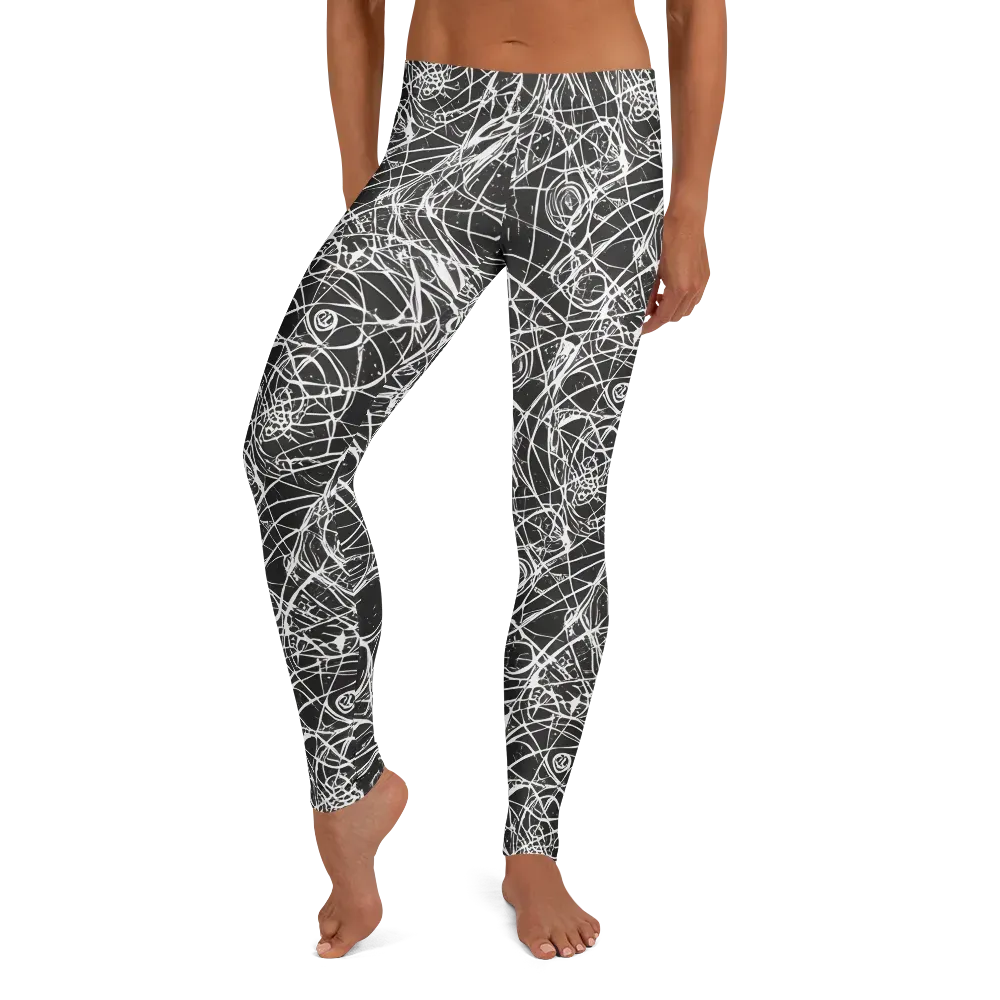 Ink Orbit on Leggings — Front