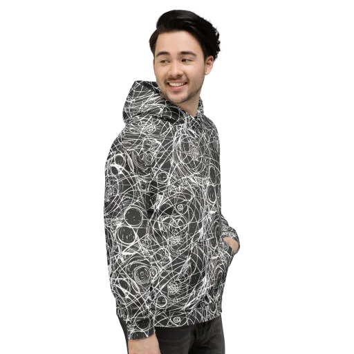 Ink Orbit on a Hoodie