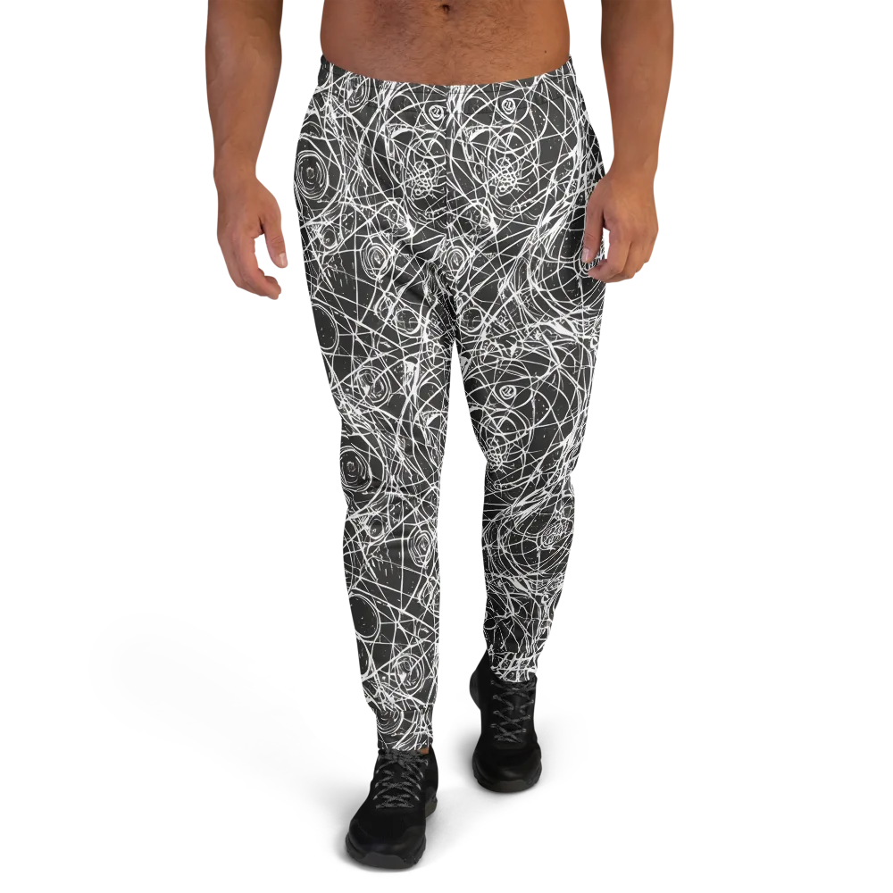 Ink Orbit on Men's Joggers — Front