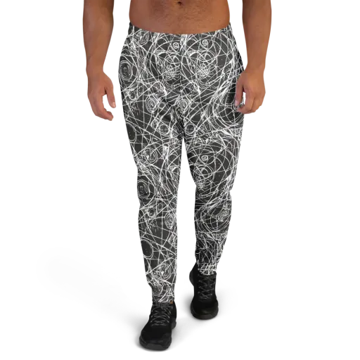 Ink Orbit on a Men's Joggers