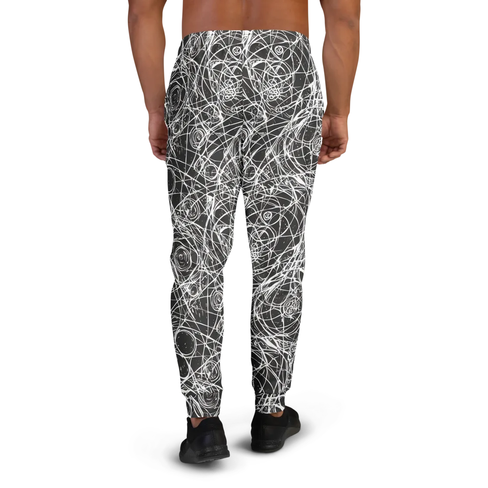 Ink Orbit on Men's Joggers — Back