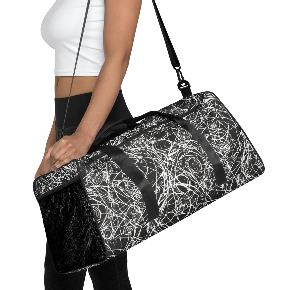 Ink Orbit on Duffle Bag — Front
