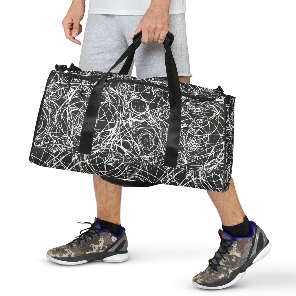 Ink Orbit on Duffle Bag — Front