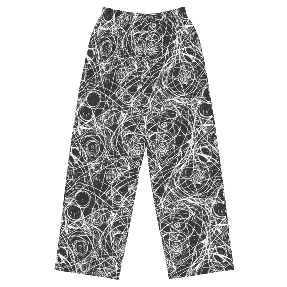Ink Orbit on Wide-Leg Pants — Front