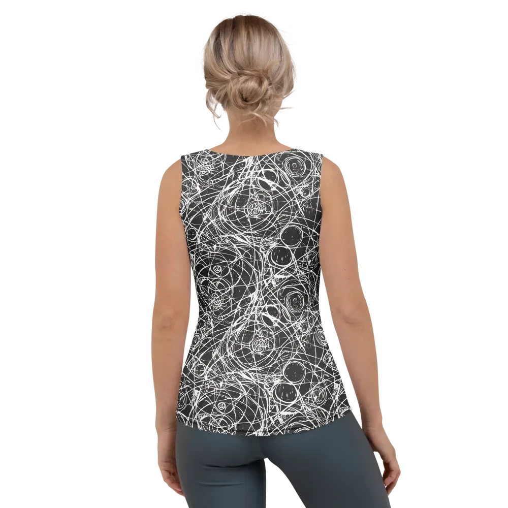 Ink Orbit on Women's Tank Top — Back